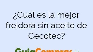 ¿Cuál es la mejor freidora sin aceite de Cecotec?