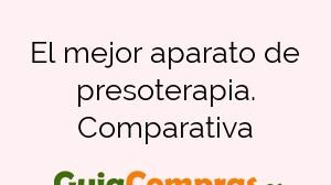 El mejor aparato de presoterapia. Comparativa