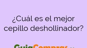 ¿Cuál es el mejor cepillo deshollinador?