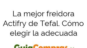 La mejor freidora Actifry de Tefal. Cómo elegir la adecuada