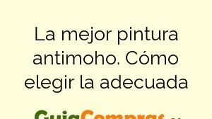 La mejor pintura antimoho. Cómo elegir la adecuada