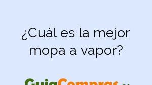 ¿Cuál es la mejor mopa a vapor?
