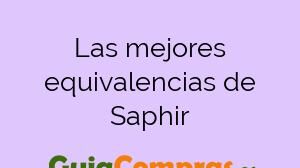 Las mejores equivalencias de Saphir