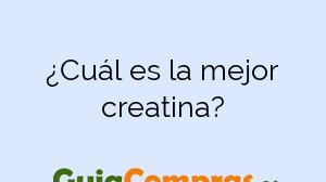¿Cuál es la mejor creatina?