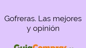 Gofreras. Las mejores y opinión
