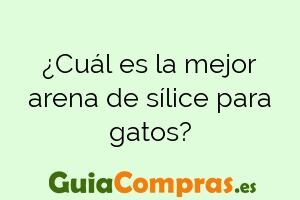 ¿Cuál es la mejor arena de sílice para gatos?
